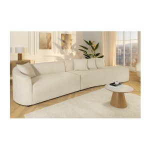 Canapé XL SOREN blanc mis en situation