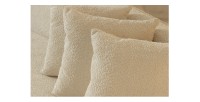 Zoom sur les coussins du canapé XL SOREN blanc