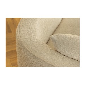 Zoom sur le dossier du canapé XL SOREN blanc