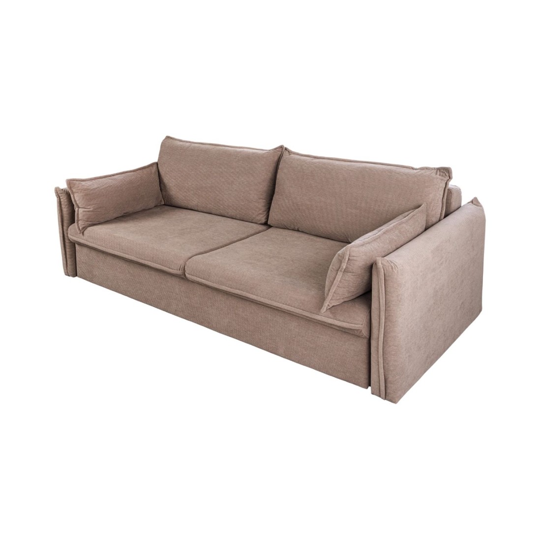 Canapé convertible CALDERO coloris taupe