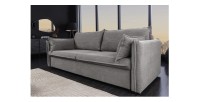 Canapé convertible CALDERO gris vu de côté