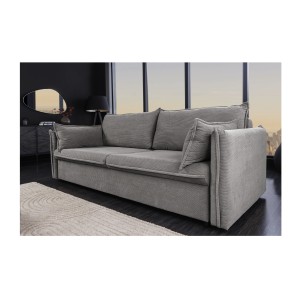 Canapé convertible CALDERO gris vu de côté