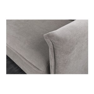Zoom sur l'accoudoir du canapé convertible CALDERO gris