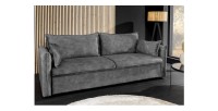 Canapé convertible CALDERO gris foncé mis en situation