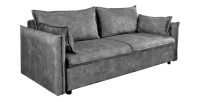Canapé convertible CALDERO gris foncé
