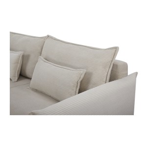 Zoom sur le dossier du canapé convertible CALDERO beige