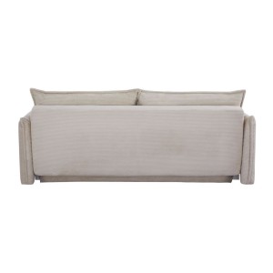 Canapé convertible CALDERO beige vu de dos
