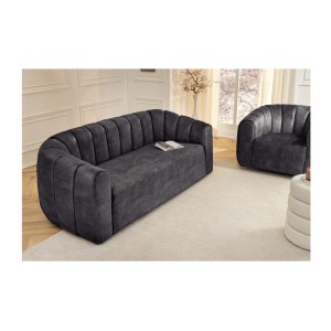 Canapé MYSTO gris anthracite vu de loin