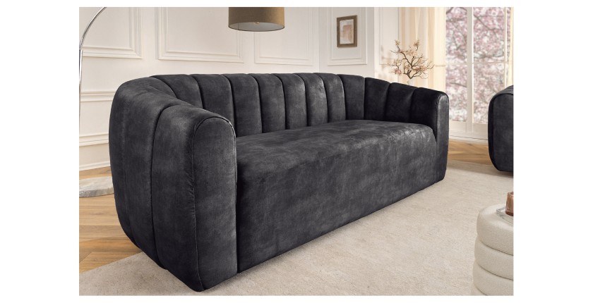 Canapé MYSTO gris anthracite mis en situation