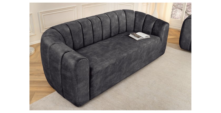 Canapé MYSTO gris anthracite vu de près