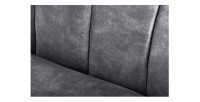 Zoom sur les coutures du canapé MYSTO gris anthracite