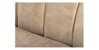 Zoom sur le dossier du canapé droit MYSTRO beige