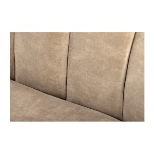 Zoom sur le dossier du canapé droit MYSTRO beige