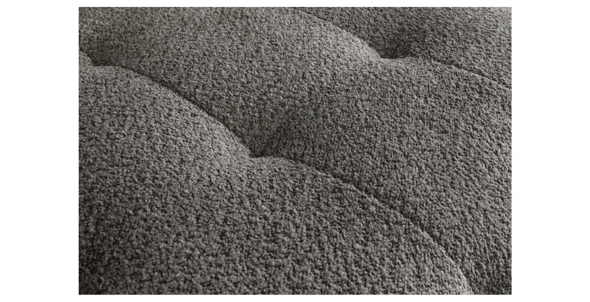 Zoom sur la texture du canapé droit IMPERIA gris