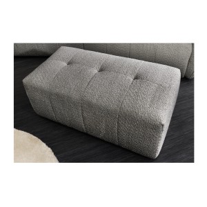 Pouf IMPERIA gris vu de côté