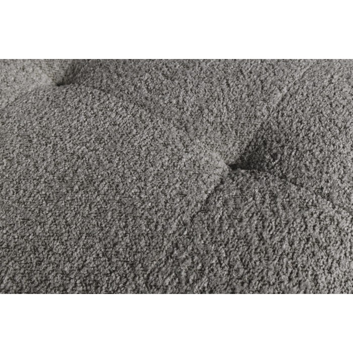 Zoom sur la texture du pouf IMPERIA gris