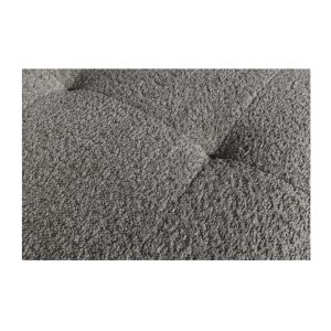 Zoom sur la texture du pouf IMPERIA gris