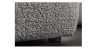 Zoom sur le bas du pouf IMPERIA gris