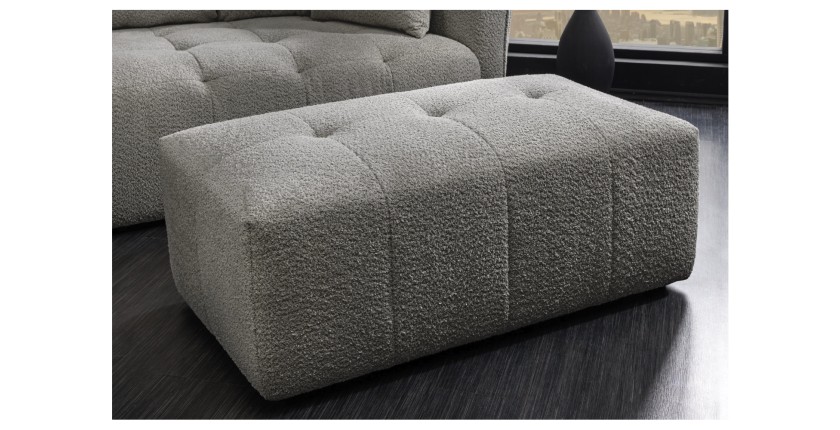 Pouf IMPERIA gris mis en situation