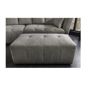 Pouf IMPERIA gris vu de face