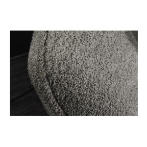 Zoom sur l'accoudoir du canapé dans la configuration canapé et pouf IMPERIA gris