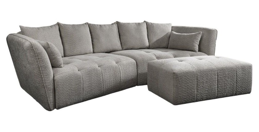 Canapé et pouf IMPERIA gris