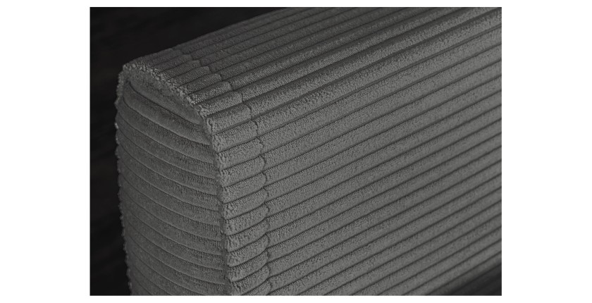 Zoom sur le dossier du canapé convertible PRESTO gris foncé