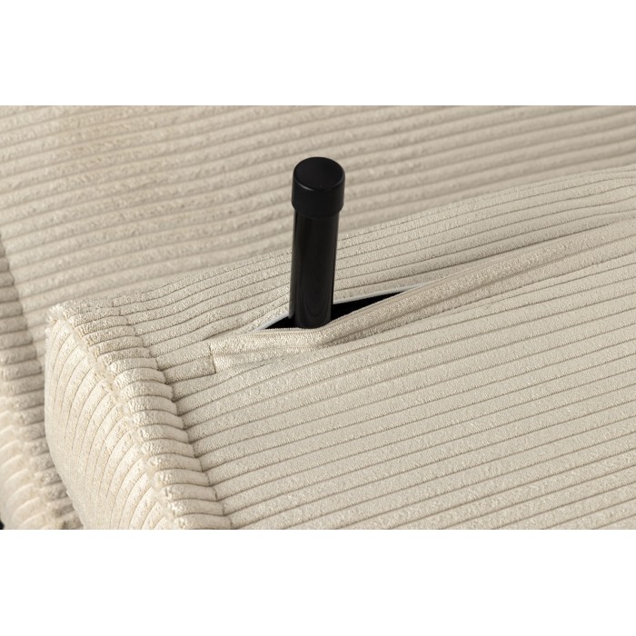 Zoom sur l'un des pieds sortis du canapé convertible PRESTO beige