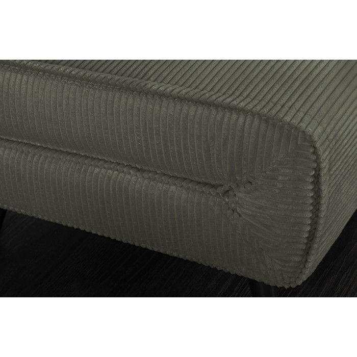 Zoom sur le canapé convertible PRESTO vert foncé replié