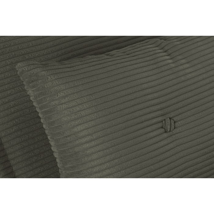Zoom sur la texture du canapé convertible PRESTO vert foncé