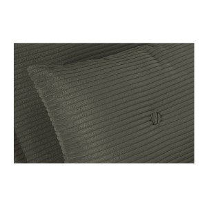 Zoom sur la texture du canapé convertible PRESTO vert foncé