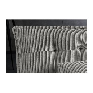 Zoom sur le dossier du canapé convertible SERENO gris