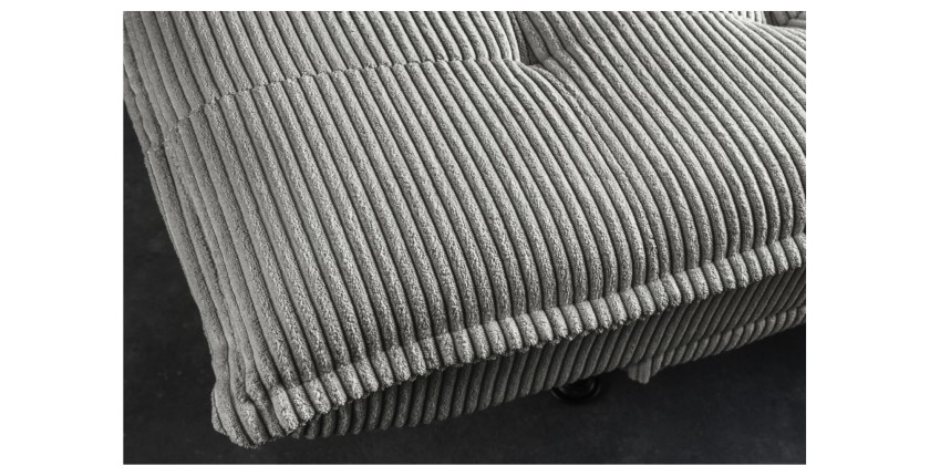 Zoom sur la texture du canapé convertible SERENO gris