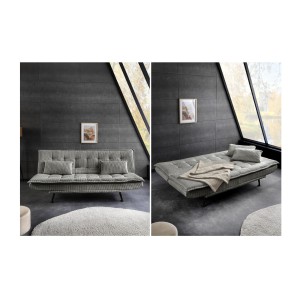Canapé convertible SERENO gris vue détaillée