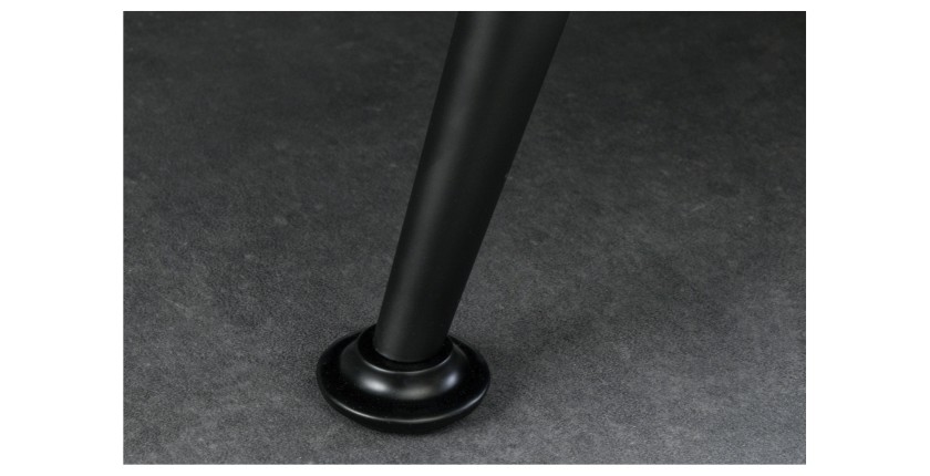 Zoom sur l'un des pieds du canapé convertible SERENO gris