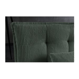 Zoom sur le dossier du canapé convertible SERENO vert