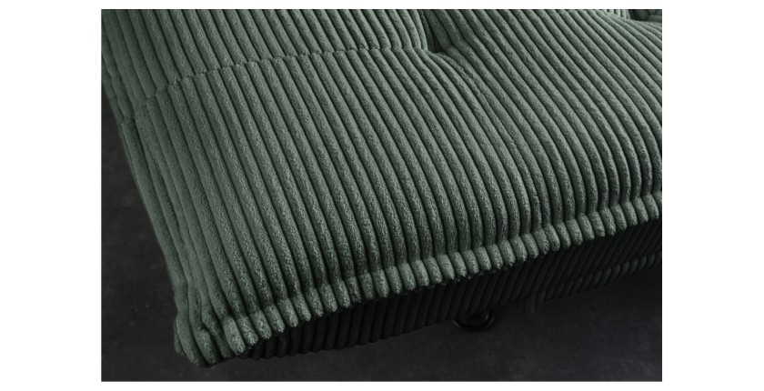 Zoom sur la texture du canapé convertible SERENO vert