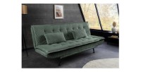 Canapé convertible SERENO vert mis en situation