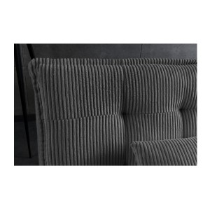 Zoom sur le dossier du canapé convertible SERENO gris foncé