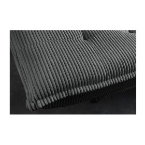 Zoom sur la texture du canapé convertible SERENO gris foncé