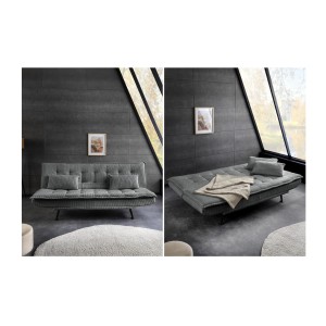 Canapé convertible SERENO gris foncé vue détaillée