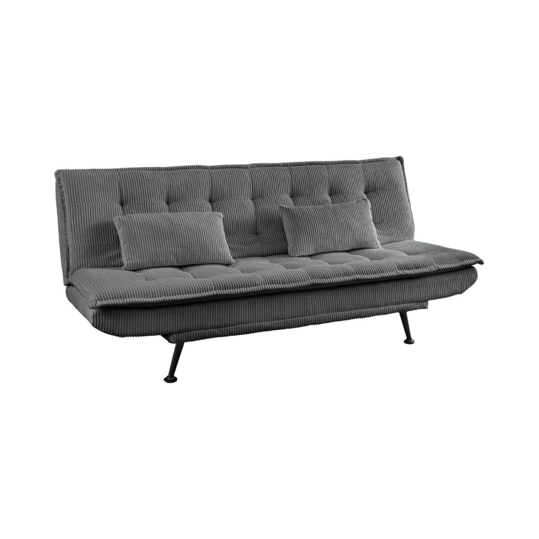 Canapé convertible SERENO gris foncé