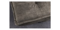 Zoom sur l'assise du canapé convertible SERENO coloris taupe
