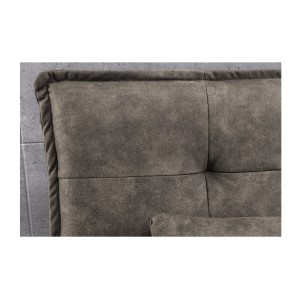 Zoom sur le dossier du canapé convertible SERENO coloris taupe