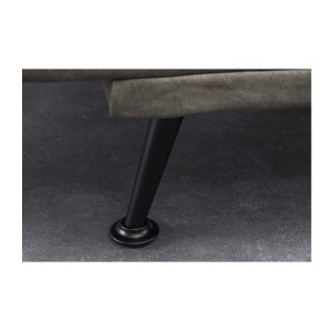Zoom sur l'un des pieds du canapé convertible SERENO coloris taupe