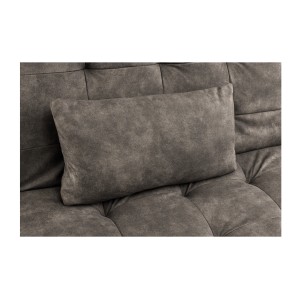 Zoom sur l'un des coussins du canapé convertible SERENO coloris taupe