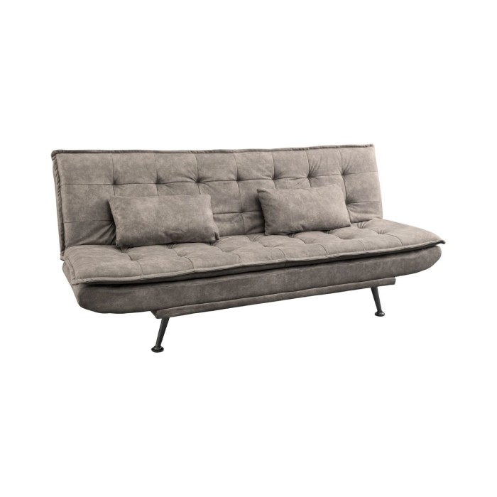 Canapé convertible SERENO coloris taupe