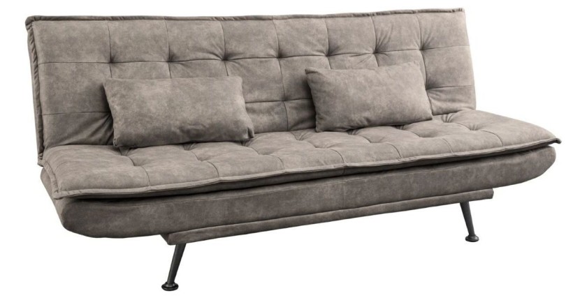 Canapé convertible SERENO coloris taupe