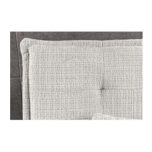 Zoom sur le dossier du canapé droit convertible SERENO blanc