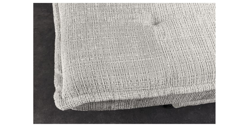 Zoom sur l'assise du canapé droit convertible SERENO blanc